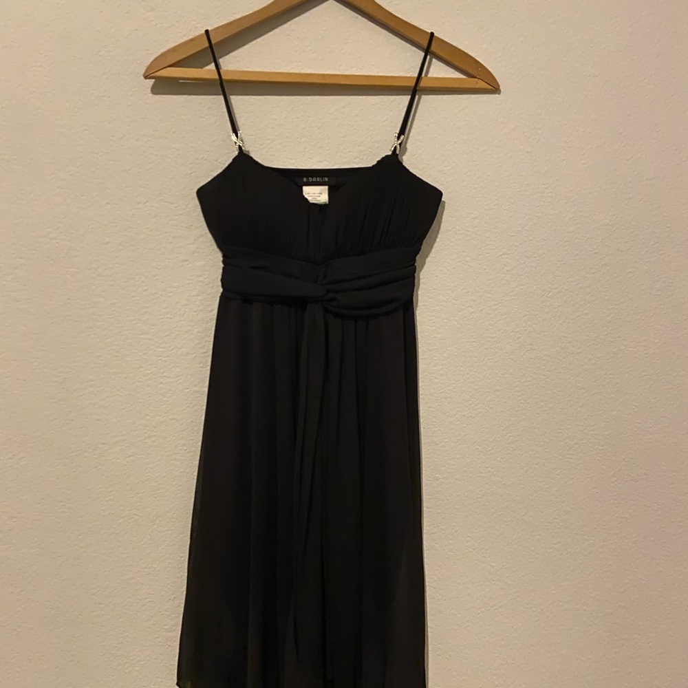 B Darlin black midi dress